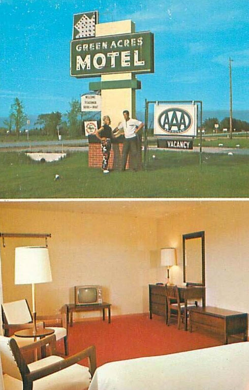 Green Acres Motel - Old Post Card (newer photo)